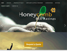 Tablet Screenshot of honeycomb-bee.co.za